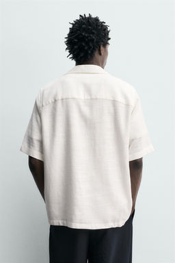 CAMISA FLUIDA ESTRUCTURA / Blanco - Zara фото 3