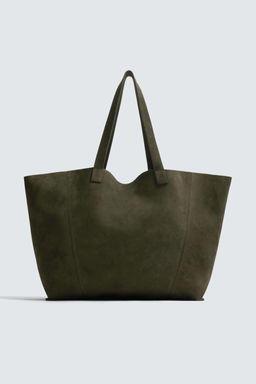 LEATHER TOTE BAG - Zara фото 3