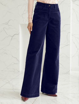 Брюки из эластичного микро-вельвета