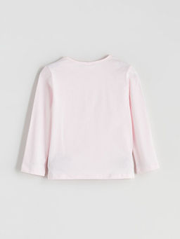 Bisiklet Yaka Bask?l? K?z ?ocuk Pijama ?st