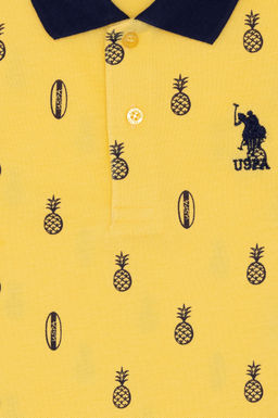 Erkek _ocuk A__k Sar_ Polo Yaka Ti__rt