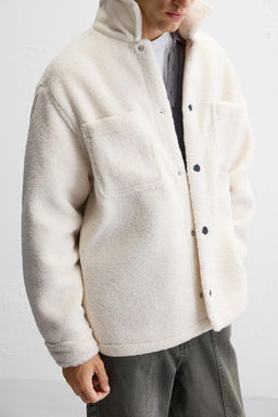 FAUX SHEARLING OVERSHIRT - Zara фото 6