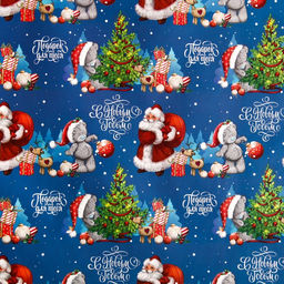 Цена за 10 шт. Бумага упаковочная «С Новым годом!», Me To You 70 х 100 см