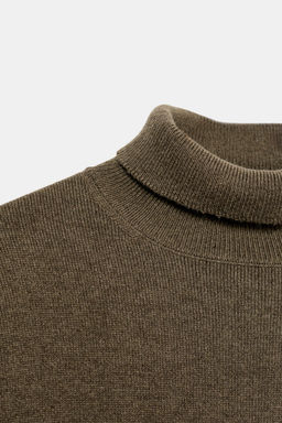 OVERSIZED WOOL HIGH NECK SWEATER - Zara фото 4