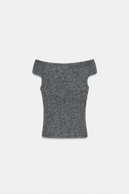 RIBBED KNIT TOP - Zara фото 7