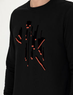 Siyah Regular Fit Sweatshirt - Pierre cardin фото 7