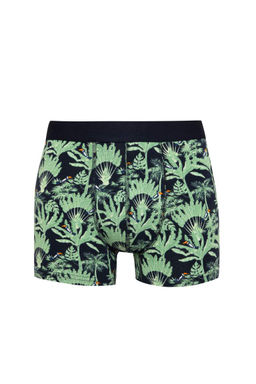 Мужские боксеры-тройки стандартного кроя с рисунком - Defacto фото 2