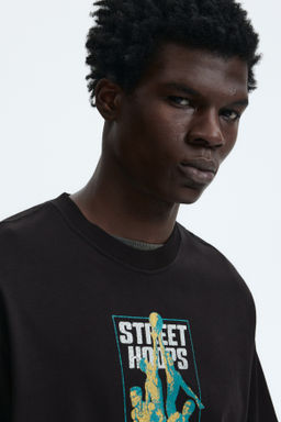 Camiseta con motivo estampado Loose Fit - H&m фото 29