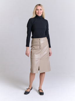 Юбка из экокожи