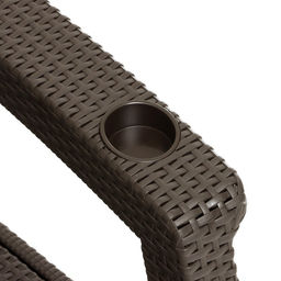 Набор садовой мебели «Ротанг», 4 кресла, стол, коричневый