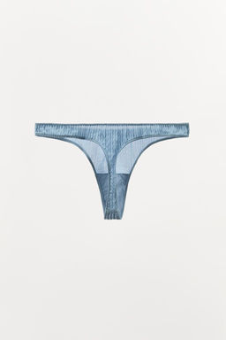 100% SILK CREASED-EFFECT THONG LIMITED EDITION - Zara фото 2