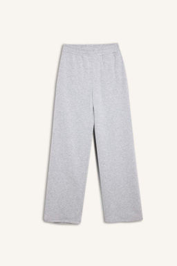 Толстые базовые спортивные штаны прямого кроя с эластичным поясом и карманом и высокой талией