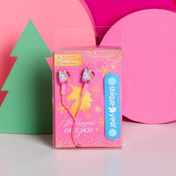 Наушники и держатель для проводов Новогодней сказки, микрофон, 1,2 м, набор - Like me фото 2