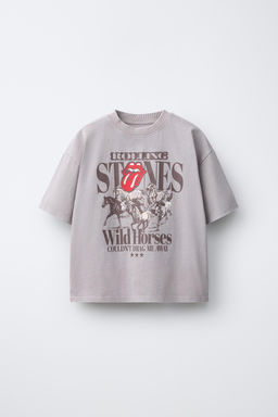 CAMISETA EFECTO LAVADO ROLLING STONE  / Marr?n / Topo - Zara фото 2