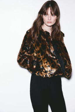 Chaqueta efecto pelo