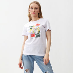 Футболка женская Let&apos;s go, белая, размер 48