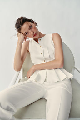 CHALECO PINZAS / Blanco - Zara фото 3