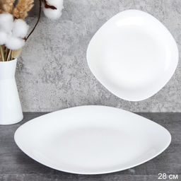 Тарелка квадратная 280 мм обеденная белая KWH110 (white ) (уп 24)