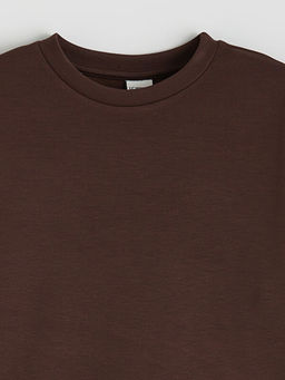 Bisiklet Yaka K?z ?ocuk Sweatshirt ve E?ofman Alt?