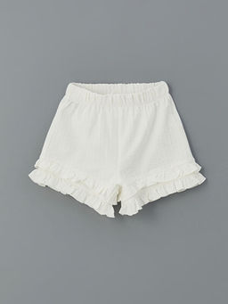 Basic Beli Lastikli K?z ?ocuk ?ort