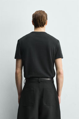 CAMISETA SOFT RELAXED FIT / Negro - Zara фото 3