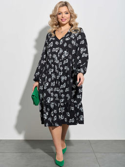 Платье 0296-1п чёрный - Dora фото 4