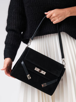 Замшевая сумка Rachel DBR 31361 черный фото 2