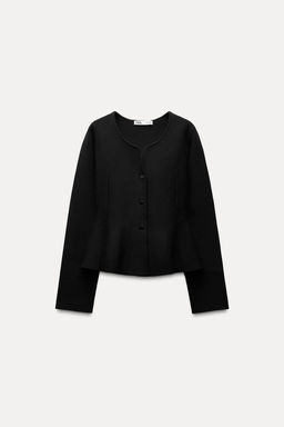 KNIT PEPLUM CARDIGAN - Zara фото 4