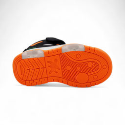 Кроссовки высокие демисезонные В7778-6 черно оранжевые - BONCY фото 3