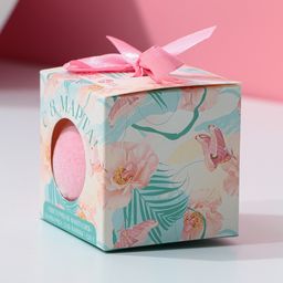 Бомбочка для ванны С 8 марта! 120 г, аромат цветочная фантазия, ЧИСТОЕ СЧАСТЬЕ  фото 5