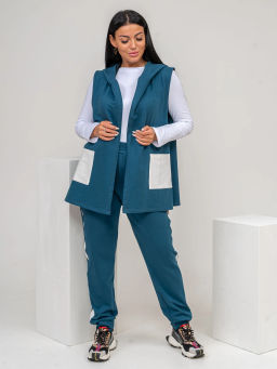 Костюм женский, цвет зеленый