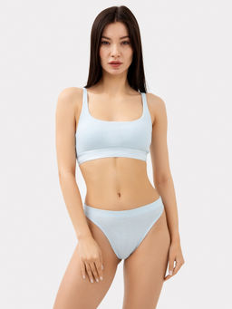 Цена за 2 штуки! Трусы женские слипы в голубом цвете голубая иллюзия 412531 - Mark formelle фото 2