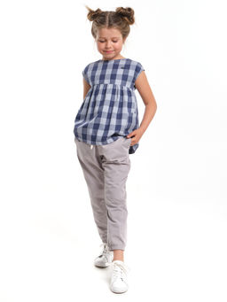 Футболка для девочки UD 1965 клетка - Mini maxi фото 6