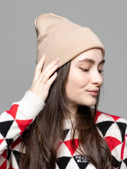 K12807 Шапка БЕЖЕВЫЙ