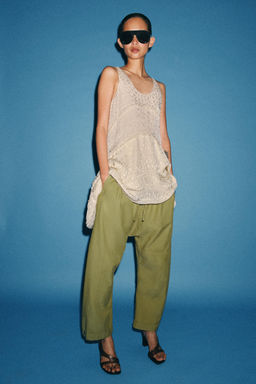 PANTAL?N JOGGER ZW COLLECTION / Khaki - Zara фото 6