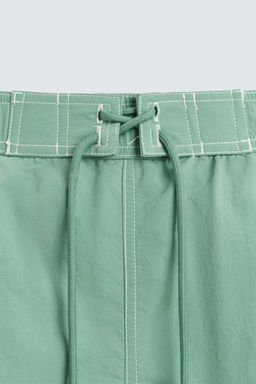CONTRAST WASH MEDIUM SWIMMING TRUNKS - Zara фото 3