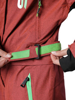 Комбинезон B-9063 Темно-бордовый - Snow headquarter фото 35