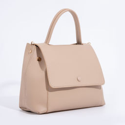 Сумка-мессенджер на клапане, цвет бежевый - Simaland фото 3