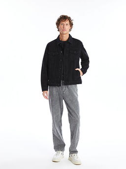 Standart Kal?p Erkek Jean Ceket