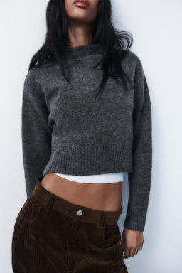 ROUND NECK KNIT SWEATER - Zara фото 10