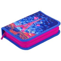 Пенал с наполнением, 1 отд. 200*140мм, с откидной планкой "Eiffel Tower" (РК06130) 23 предмета, полиэстер "Berlingo"