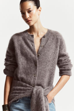 C?RDIGAN CASHMERE CEPILLADO CON CUELLO REDONDO - H&m фото 8