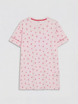 Kiraz Desenli Kad?n Gecelik