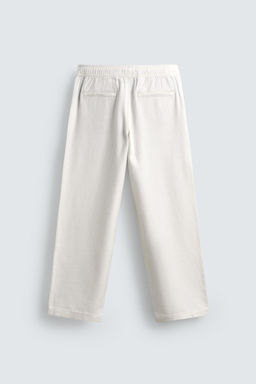 PANTAL?N RELAXED FIT ESTRUCTURA / Blanco roto