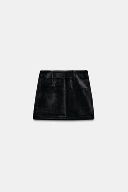 VELVET SHORT SKIRT