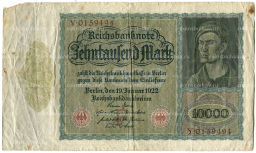 10000 марок 1922 года Германия