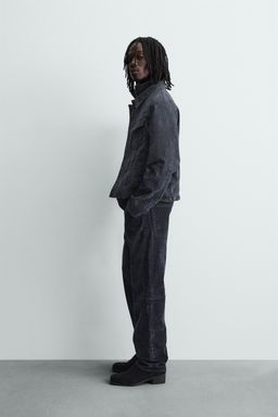 STRAIGHT-LEG CORDUROY TROUSERS - Zara фото 4