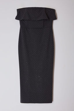 Limited Edition Antrasit Tas Bask?l? S?k Midi Abiye Gece Mezuniyet Elbisesi TPRAW25EL00014 - Trendyolmilla фото 6