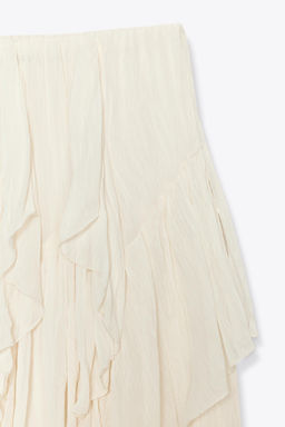 ZW COLLECTION COTTON GAUZE SKIRT - Zara фото 16