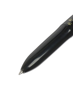 Набор шариковых ручек, 2 штуки, автоматические, 4-цветная, белый и чёрный корпуса, с рисунком